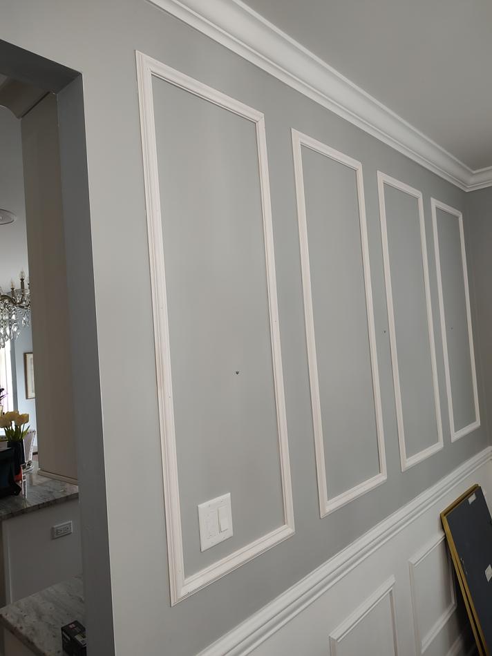 Wainscoting and wall trim by AB6 Carpentry